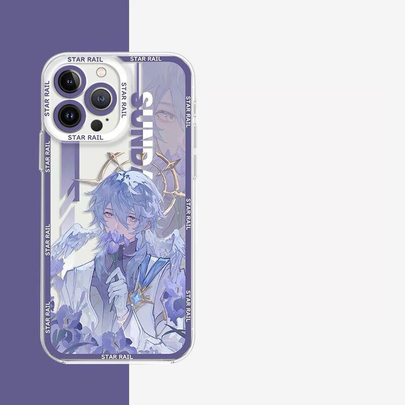 Чехол Sunday для Honkai Star Rail для Samsung S24 S21 S22 S23 S30 S25 Plus Ultra S20 S21 S23 S24 FE A55 A35 A15 A25 A54 Прозрачный