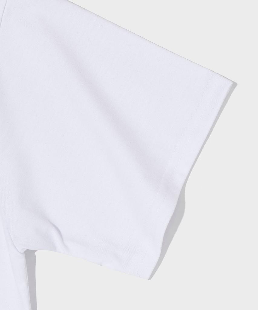 CARGOBROS FOR WOMAN Usa Mini Heart Graphic Short Sleeve T-Shirt (White)