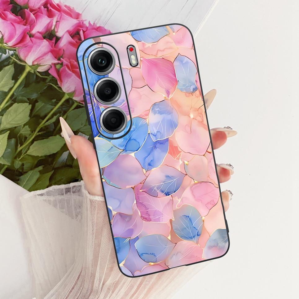 Чехол для телефона Tecno Camon 40 Pro 4G 5G Camon40 CM5, цветной, с рисунком бабочки и цветка, для женщин, девочек, мягкий силиконовый, матовая задняя крышка