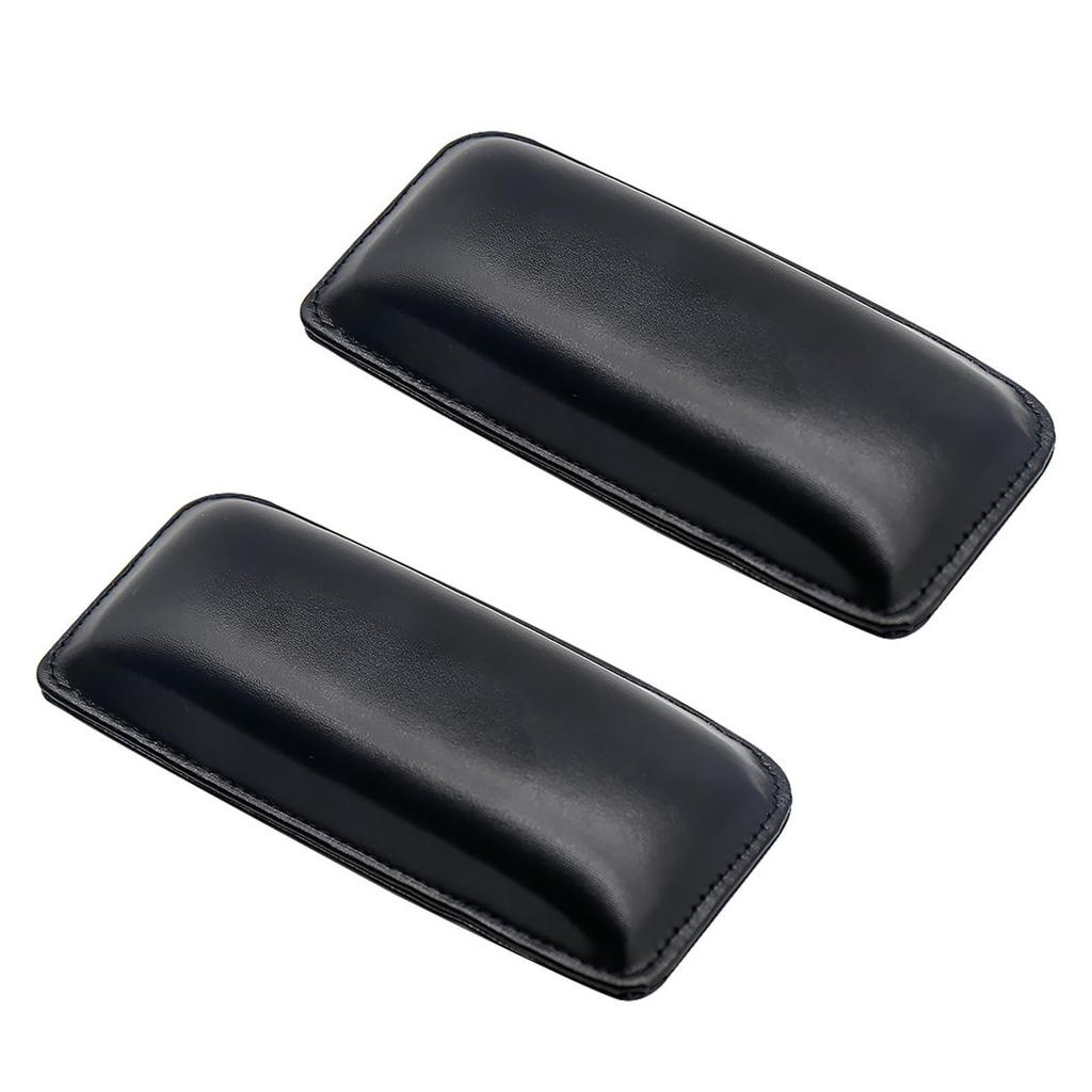 Harukita Car Armrest Car Leg Protection Fatigue Elbow Knee Soft and Comfortable PU Car Universal Set of Black Cushions, Pads, Non-Slip, Relief,
