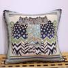 Ethnic Style Elephant Sofa Pillow, Cat Embroidered Cushion Cover, Pillowcase Cover (Without Pillow Core)