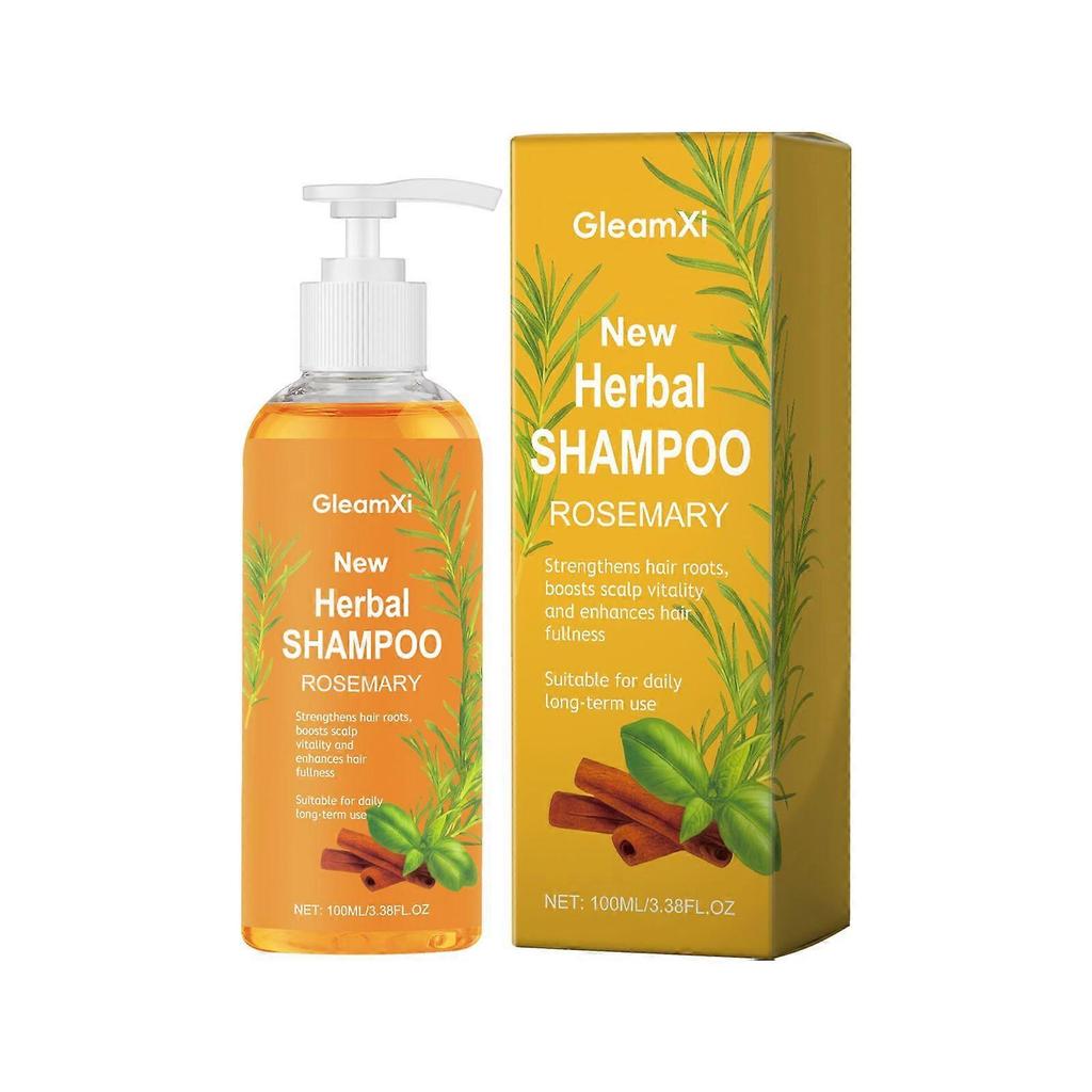 Gleamxi Herbal Shampoo Gentle Scalp Cleansing Hair Care Gloss Moisturizing Softening Shampoo