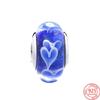 925 Sterling Silver Glass Beads Charms for Jewelry DIY Making Fit Original Bracelets Bangles for Women Gift