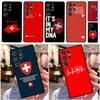 Швейцария Швейцарский флаг Чехол для Samsung Galaxy S20 S21 FE Plus Note 20 Ultra S8 S9 S10 Note 10 Plus ТПУ Чехол