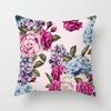 Watercolor-Style Floral Paintings Double-Sided Printed Pillow Cover Short Plush Suitable Living Rooms Sofas Throw Cushion Cover