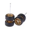 1/64 Wheels For Hotwheels With Rubber Tire Model Model Car Modified Parts Toys