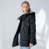 G·TENNA Women's Mid-Length Hooded Down Jacket