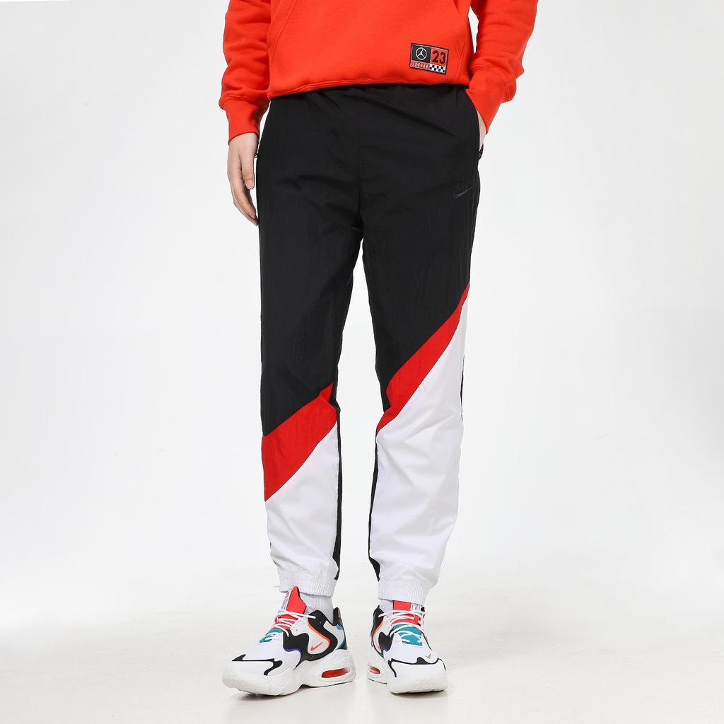 Nike Спортивные штаны для мужчин Nike Big Swoosh, тканые, черные/белые/красные AR9895-011