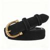 Pin Buckle Suede Leather Belt Versatile Wide Waistband Women Waist Belt  Coat Skirt Decoration