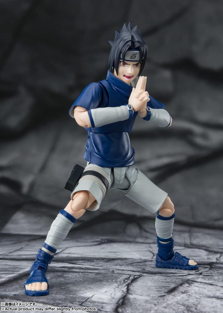 TAMASHII NATIONS NARUTO Учиха Саске Гениальный ниндзя с кровью Учиха 135 мм АБС ПВХ Раскрашенная Подвижная Фигурка BAS64937 S.H.Figuarts - - Прибл. &