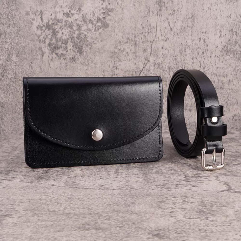Поясная сумка с клапаном, съемный кошелек для монет из искусственной кожи, поясной ремень с сумкой для хранения