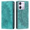 Для Xiaomi POCO M7 Pro 5G Чехол-книжка с тиснением "Мандала" из ПУ-кожи с магнитной застежкой