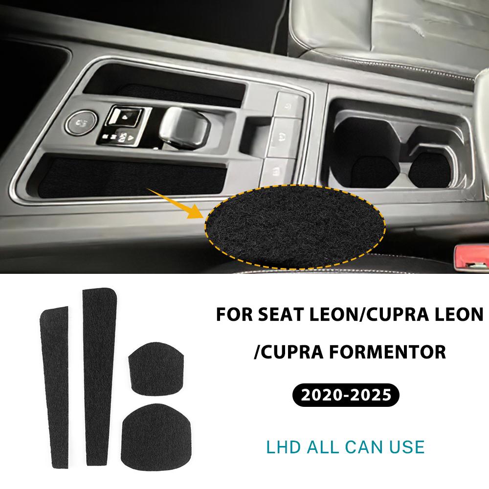 Для Seat Leon MK4 Cupra Leon Cupra Formentor 2020 2021 2022 2023 2024 2025 Наклейка для хранения на панель переключения передач центральной консоли Интерьер