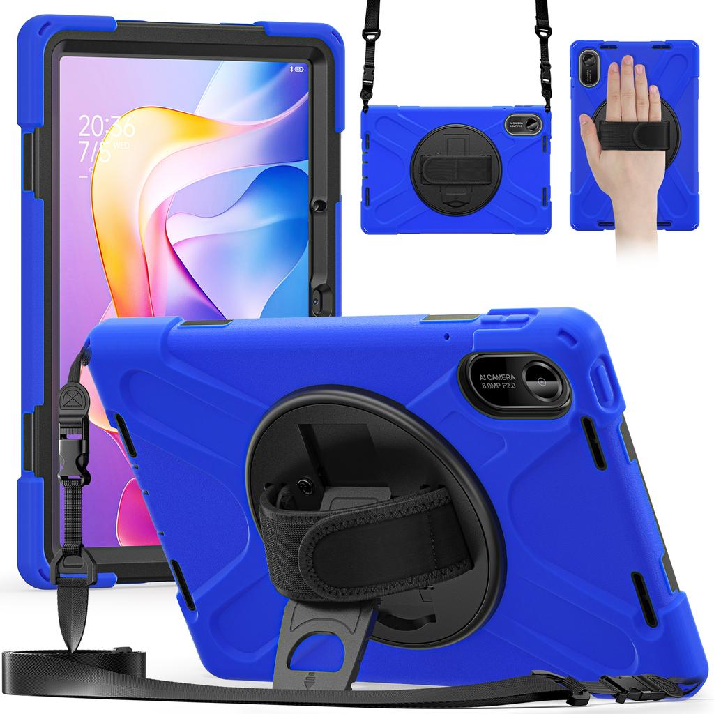 Armor Case for Xiaomi Redmi Pad 2 2025 11.0 Inch Model 25040RP0AG 25040RP0AI Heavy Duty Rotating Stand Cover with Shoulder Strap
