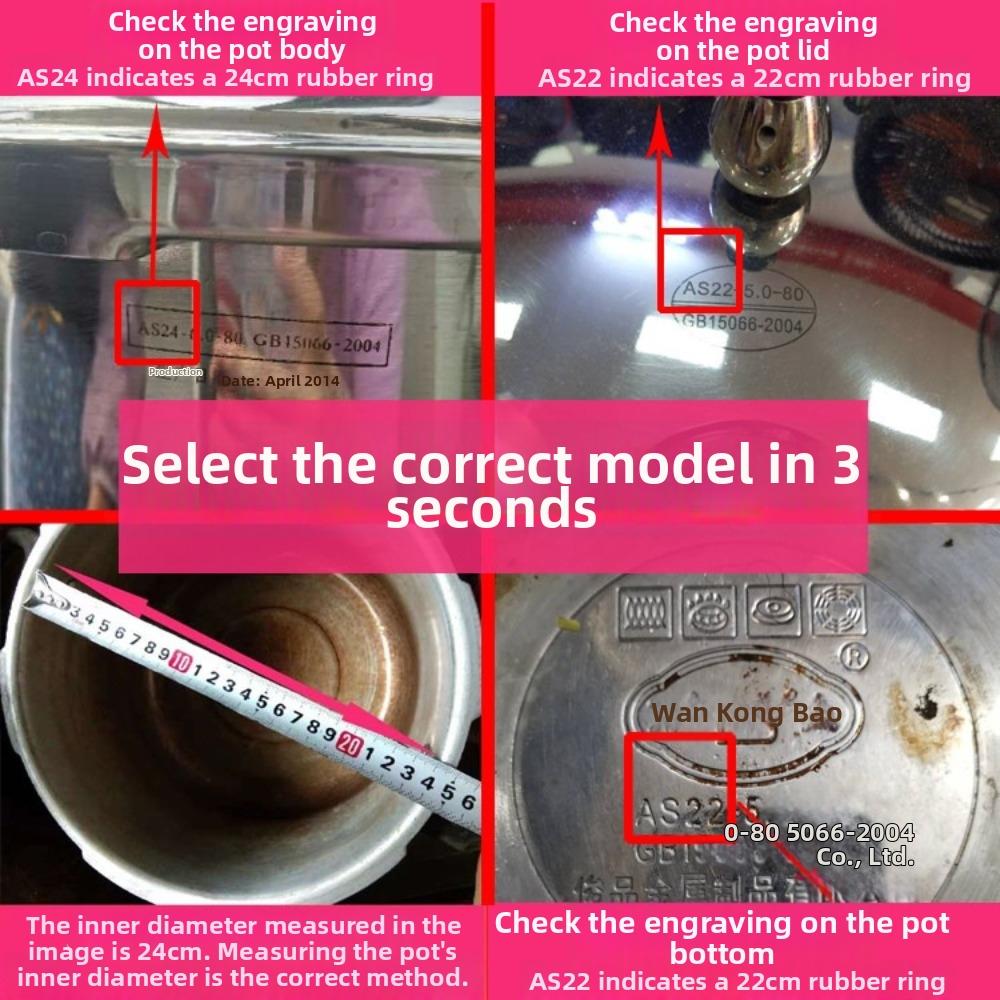 2-8L Pressure Cooker Sealing Ring 18-32cm Replacement Part Silicone Rubber Gasket  Cooker Parts