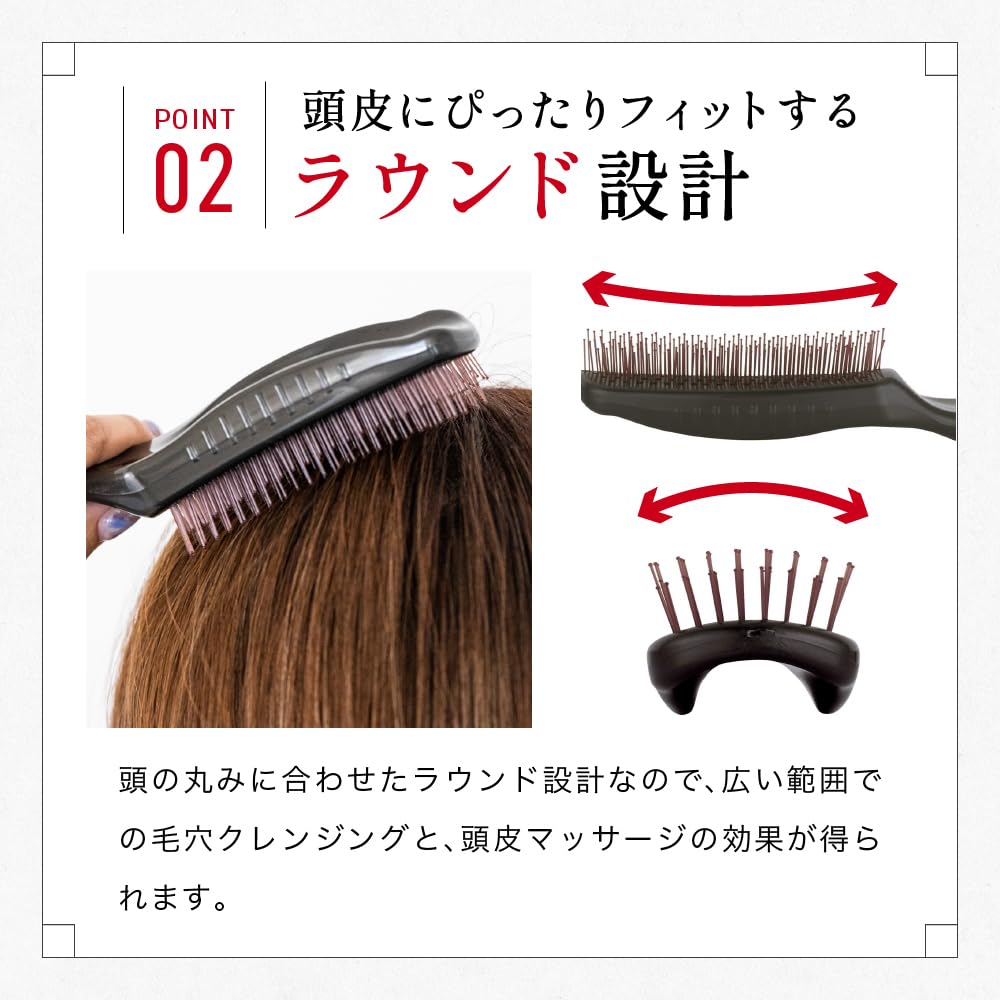 KAI Hair Brush Scalp Care Brush Короткая щетка для ухода за кожей головы KQ1602 Doctor's
