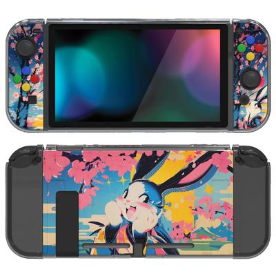 Защитный чехол, совместимый с PlayVital Мягкий ТПУ Тонкий чехол-накладка для Switch с узором из разноцветных кнопок ABXY Защитная оболочка Pop Switch, Накладки,