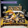 Haikyu!! Anime Pattern Bedding uilt Set uilt Cover Pillowcase Home Decoration Birthday Gift (1 * duvet cover + 2 * pillowcase  without core)53
