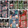 Стеклянный чехол для Apple iPhone 14 11 13 12 Pro 7 XR X XS Max 8 6 6s Plus SE 2022 13Pro закаленный телефон Tampa Snowman Christmas Cute