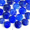 Партия круглых кабошонов из лазурита, Натуральные синие камни лазурита, Кабошоны для изготовления ювелирных изделий