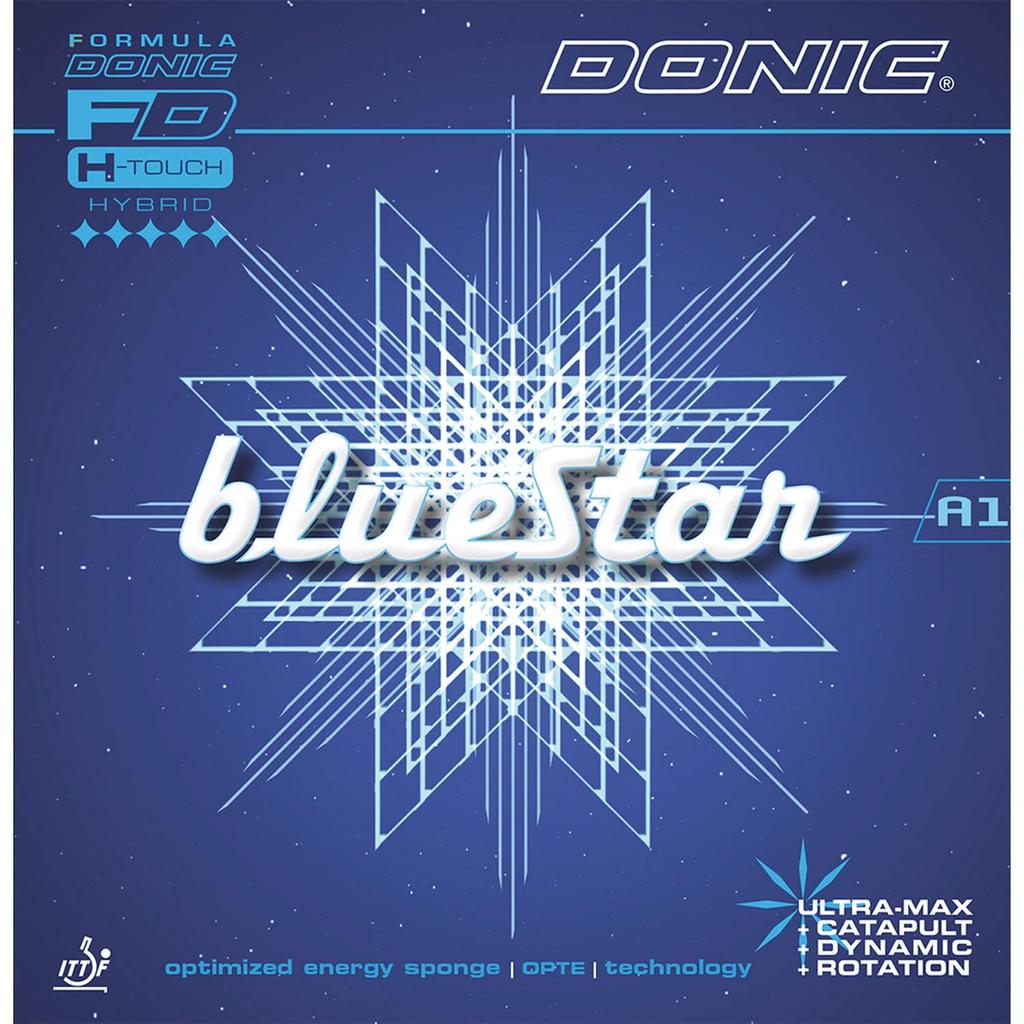 Donic Table Tennis Rubber Blue Star A1 Back Soft Adhesive Tension Black MAX AL101 (AB)