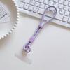Регулируемый короткий ремешок на запястье для мобильного телефона, конфетного цвета, простой универсальный шнурок, ремешок-веревка для сотового телефона против потери