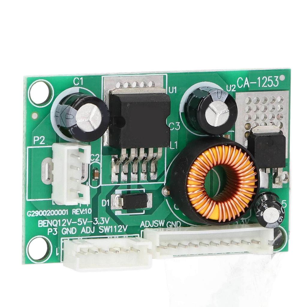 2Pcs Voltage Converter Module PCB LCD Power Supply Board with 3 Interface 12V To 5V 3.3V