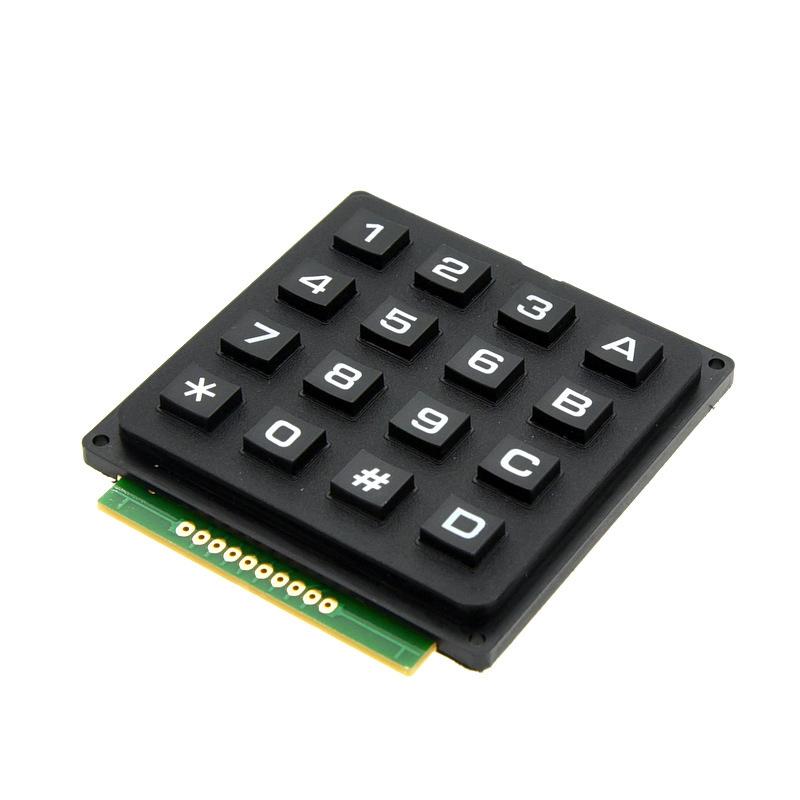 3*4 4*4 Matrix Switch Keyboard Keypad Array Module ABS Plastic Keys 4x4 3x4 12 16 Key Button Membrane Switch DIY Kit for