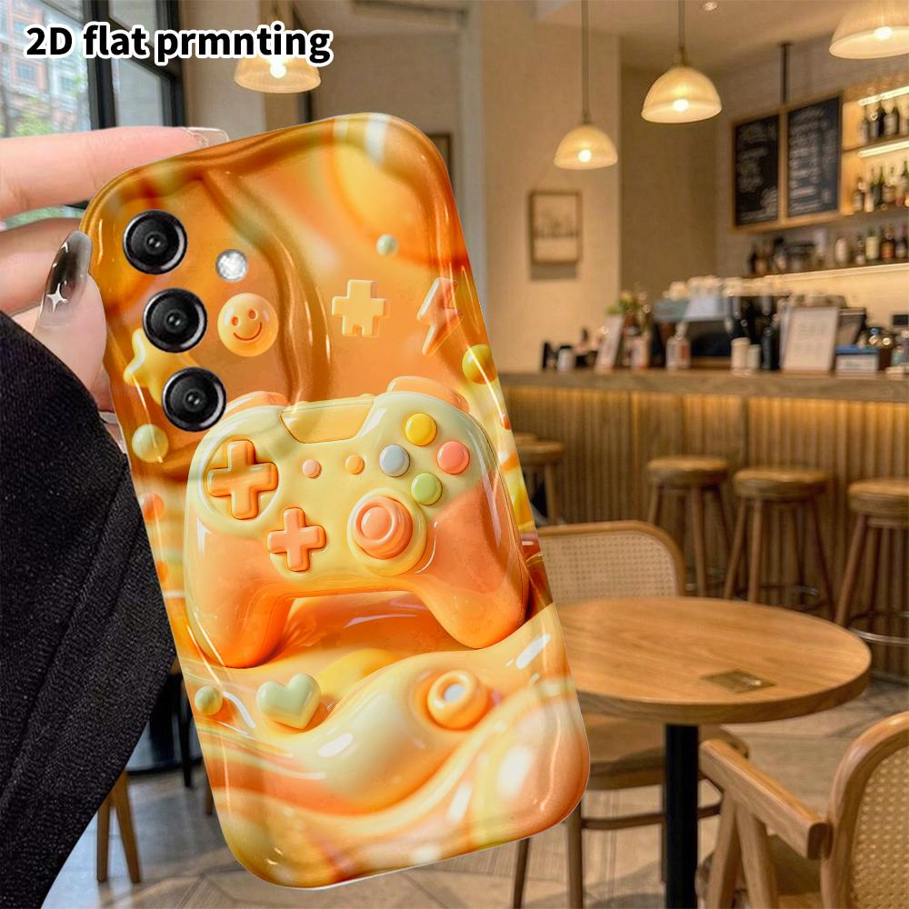 Phone case: 2D flat, suitable for Samsung Galaxy A34 A35 M05 M06 S20 S22 S21 FE Plus 5G protective case, game controller theme, perfect Christmas and