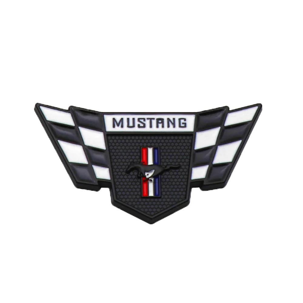 XJGE5 1pc 6.5x3.4cm Metal Car Horse Badge Trunk Sticker for Ford Mustang 2.3T Shelby GT350 GT500 GT 2015-2017 Rear Logo Emblems