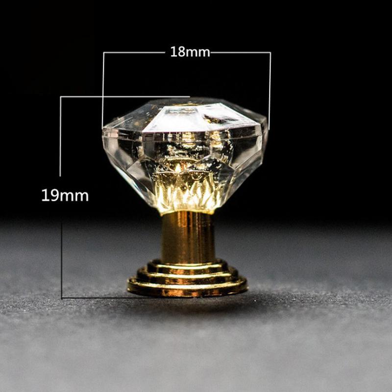 10 шт акриловые хрустальные ручки для шкафа, выдвижной ручки, дверная ручка, алмазная кабина