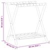 Luggage Rack Black 68 x 38 x 58 cm Bamboo