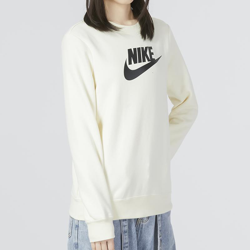 Nike Nsw Club Fleece Gx Standard Crew Sweatshirt Women Sweatshirt White DQ5833-113