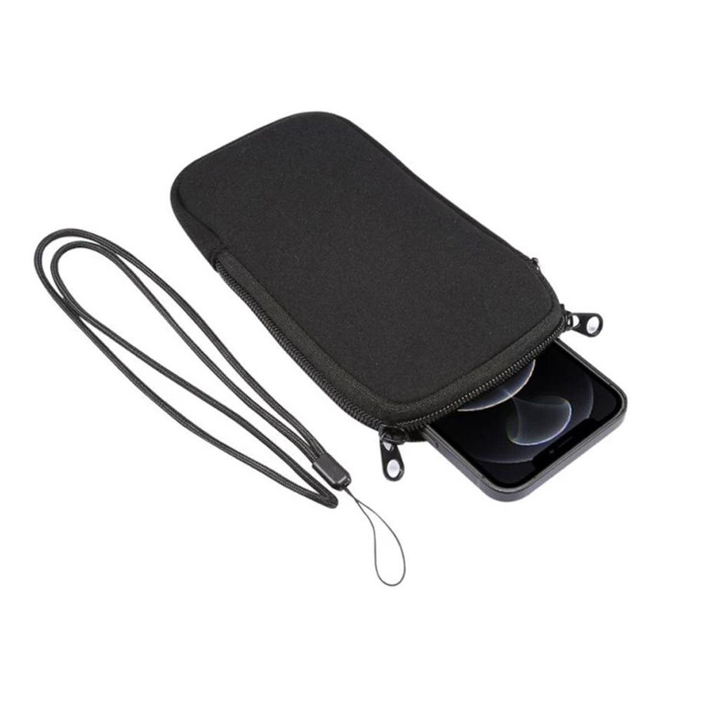 Inch Power Bank Storage Organizer With Hanging Neck Neoprene Bag Mobile Phone Bag Earphone Bag