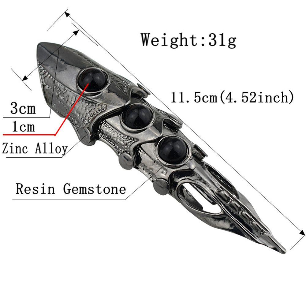 Skull Finger Long Rings Punk Ring Dragon Knuckle Ring Korean Style Jewelry Men Jewelry Accessories