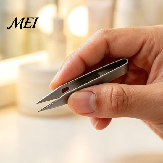 Mini Precision Tweezers 1/2/3Pcs Keychain Tweezers, Stainless Steel EDC with Outdoor Keyring Clip, for Camping Fishing Home Daily Use Professional