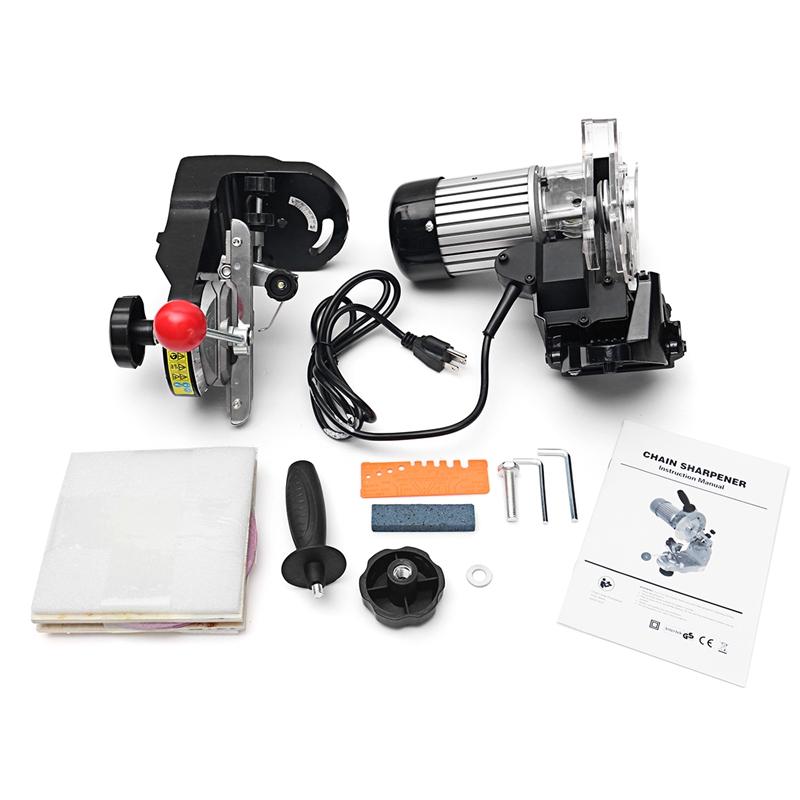 Большие шлифовальные круги Заточный станок для пильных цепей Электрическая точилка для цепных пил 3600 об/мин вилка AU/UK/EU/US для настольной точилки для цепных пил 230 Вт