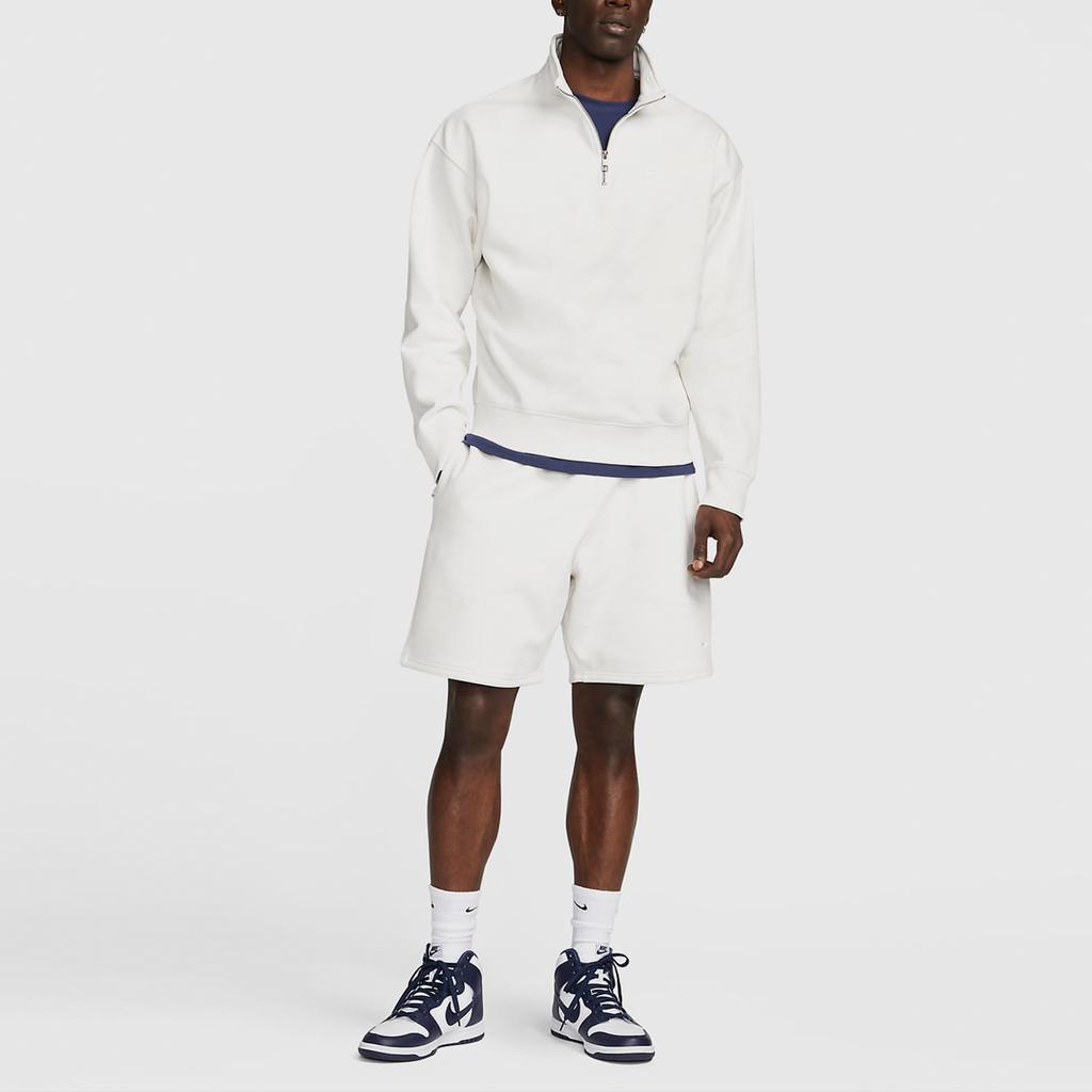 Nike Флисовые шорты Solo Swoosh, мужские, белые, DV3055-030