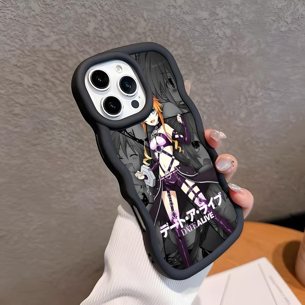 Date a Live Ямай Кагуя Чехол для мобильного телефона из ТПУ с волнистым краем для iPhone 17 16 15 14 13 12 11 Air Pro Max Plus Цветная крышка