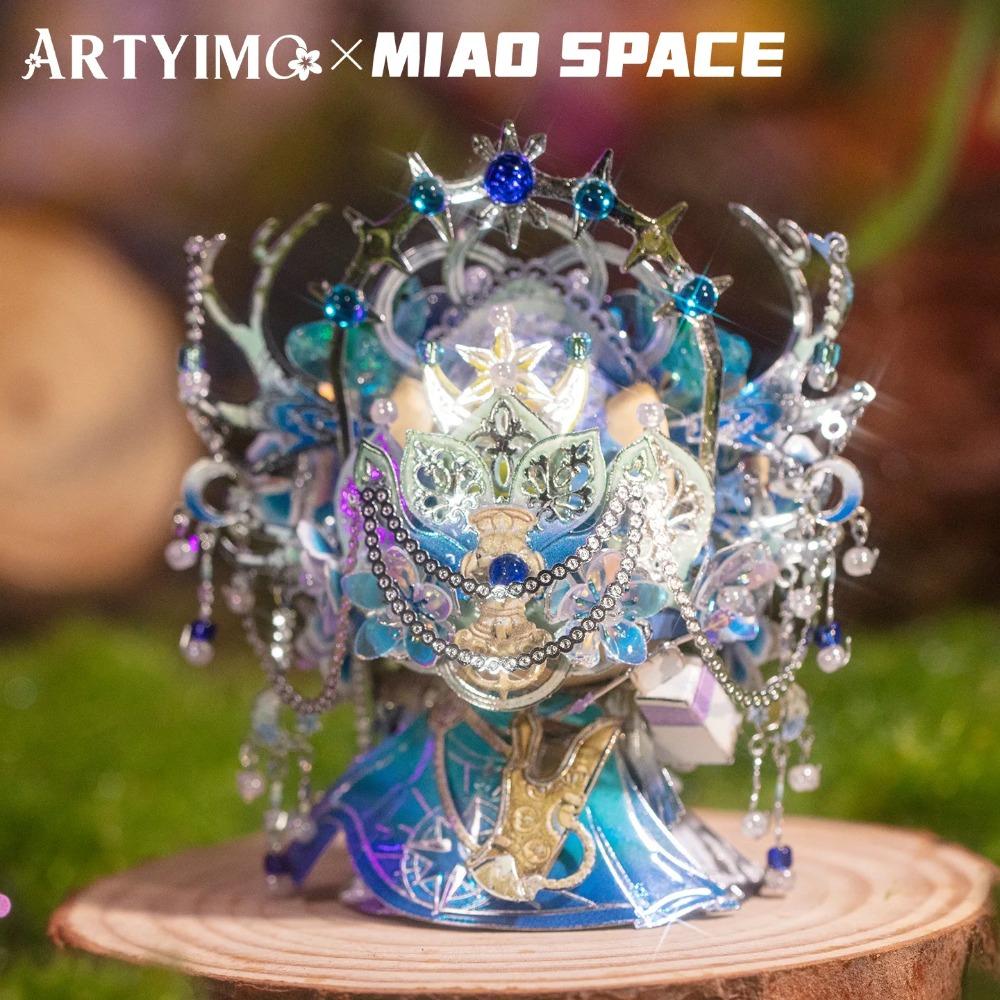 MU Artemis MIAO 3D Металлический Пазл DIY Набор для Сборки, Головоломка, Декор для Офиса, Подарок на День Рождения, Рождество, Хэллоуин, Коллекционный