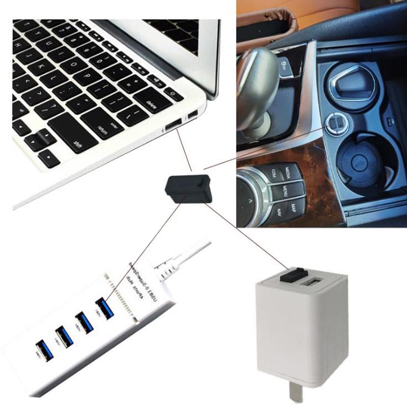 Зарядное устройство для автомобиля USB Защита от пыли для компьютера, сервера, силиконовый чехол для разъема