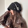 "Women's Autumn/Winter Fashion Oversized Letter Pullover Beanie - Korean Style Baotou Hat"