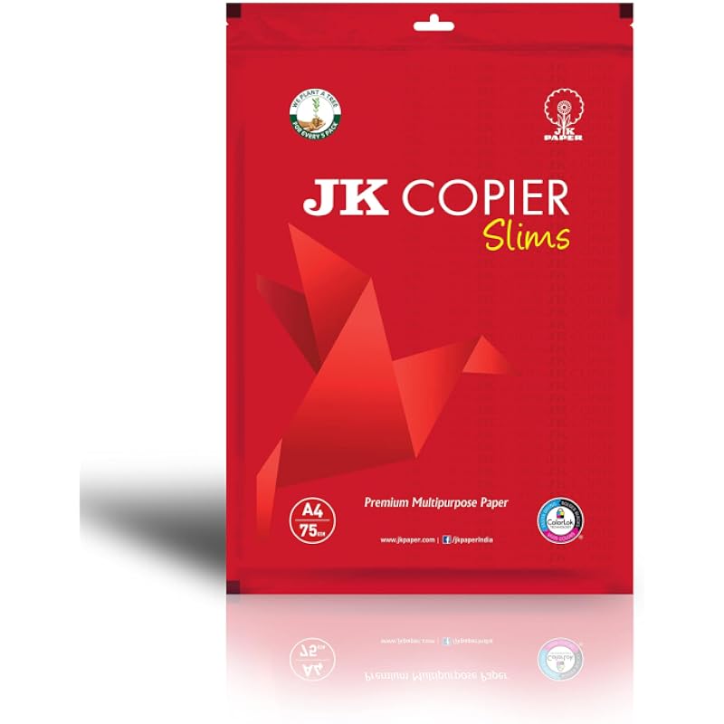 Jk Copier Slims Paper A4, 75 Gsm, 100 Sheets