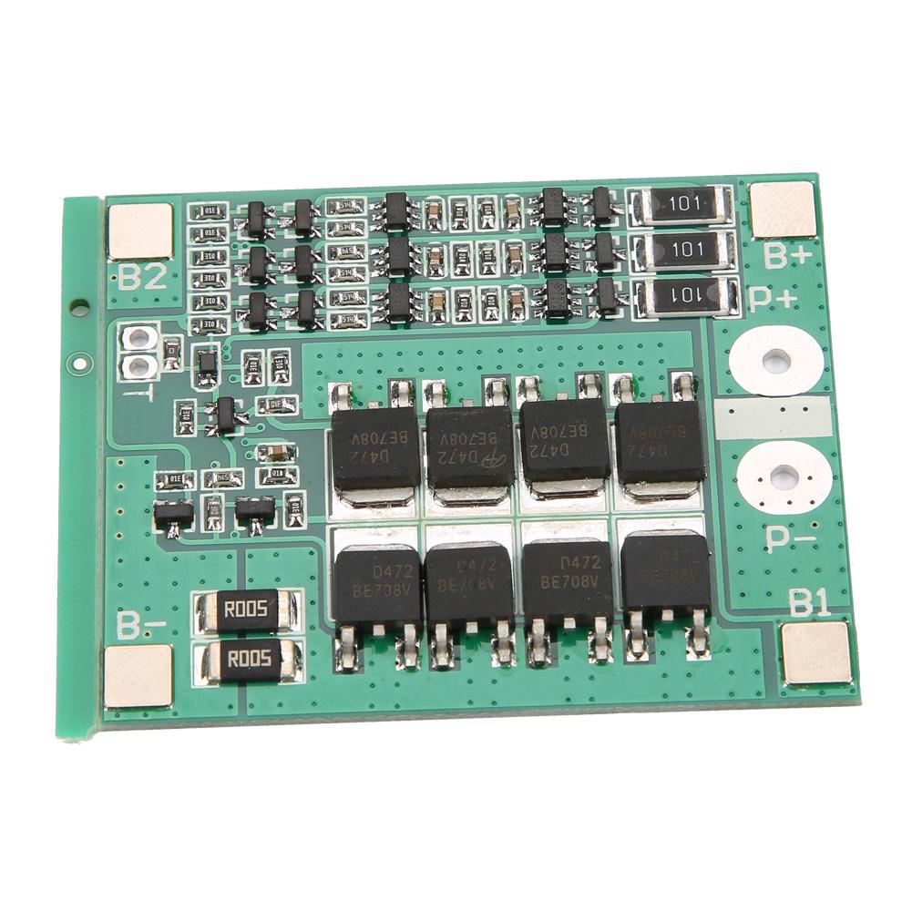 Плата PCB для литиевой батареи 3S 12V 25A с балансировочной схемой