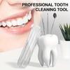 Набор из 3 стоматологических инструментов из нержавеющей стали Стоматологический уход за полостью рта Эндоскопическая чистка Удаление зубного камня Зубной налет и зубной камень