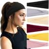 1Pcs Women Solid Color Elastic Hair Band Sport Head Band Gym Yoga Hair Strap Girls Running Washing Face Hairbands