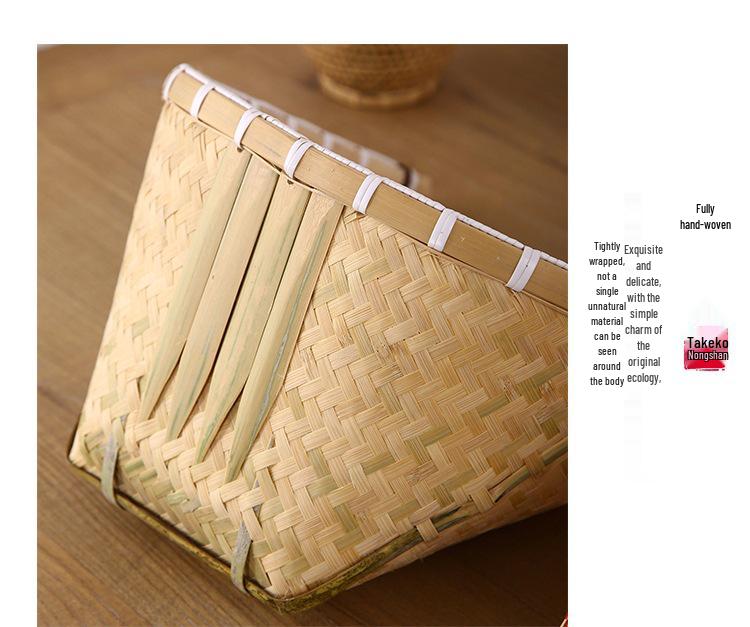 Набор ручной работы из бамбуковой веялки и совка - Идеально подходит для просеивания риса, зерна и зачерпывания чая.