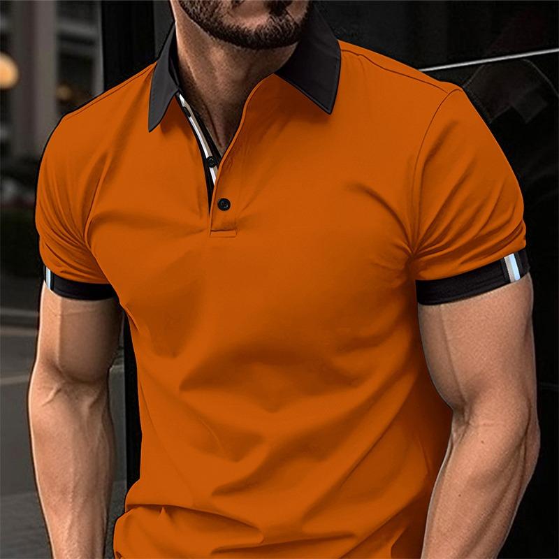 Мужская рубашка поло с лацканами и шеей, летние топы, мужские теннисные облегающие футболки с коротким рукавом