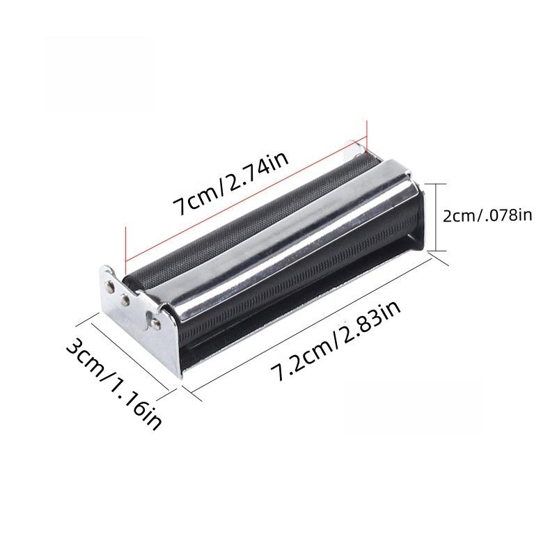 1PC 70mm Metal Portable Cigarette Roller Manual