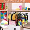 Large Toy Storage Bags Reusable Clear PVC Board Game Pouches Travel Waterproof Organizer Bags for Books Building Blocks Puzzle